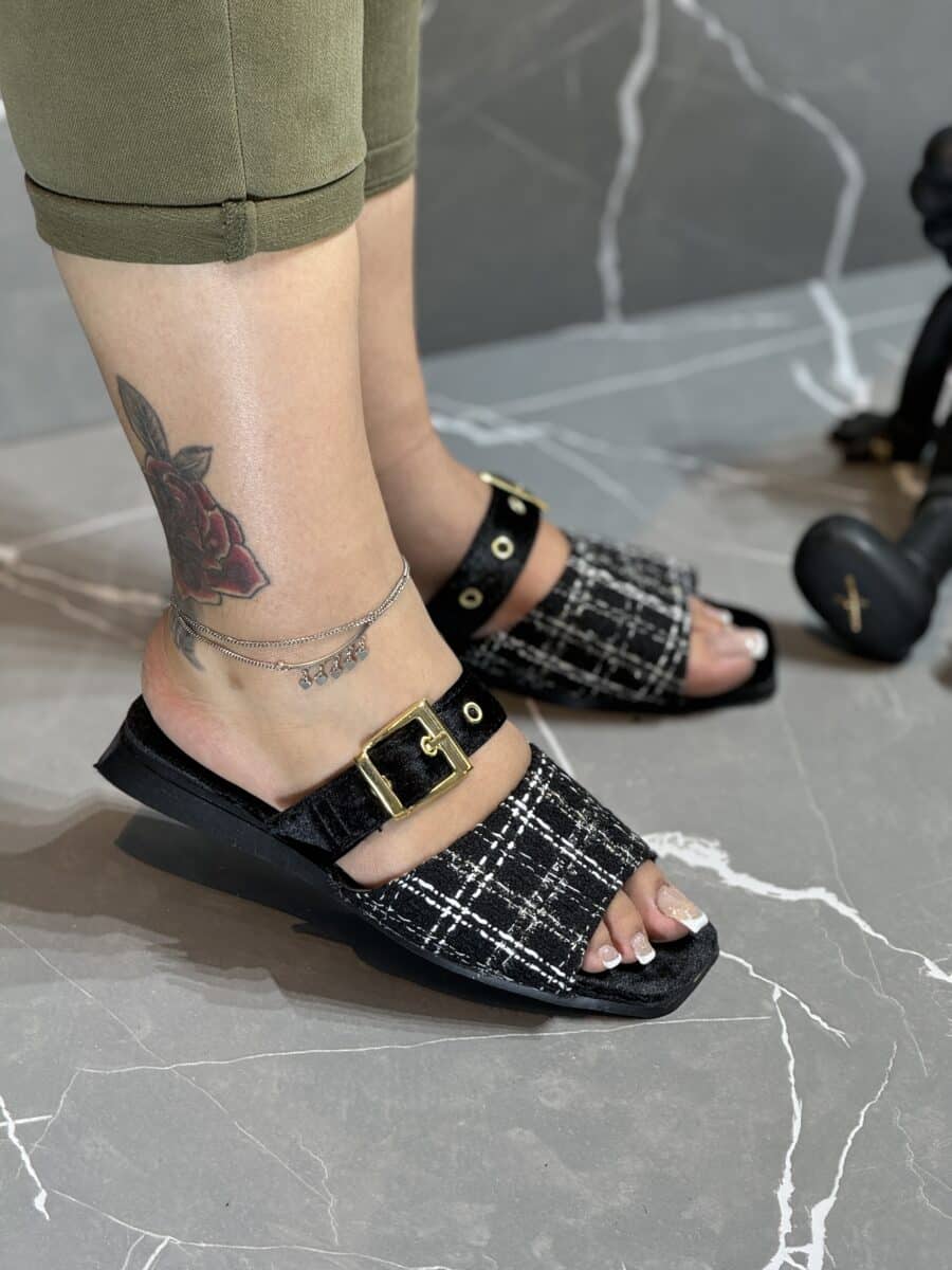 صندل مراکشی چهارخونه - Image 2