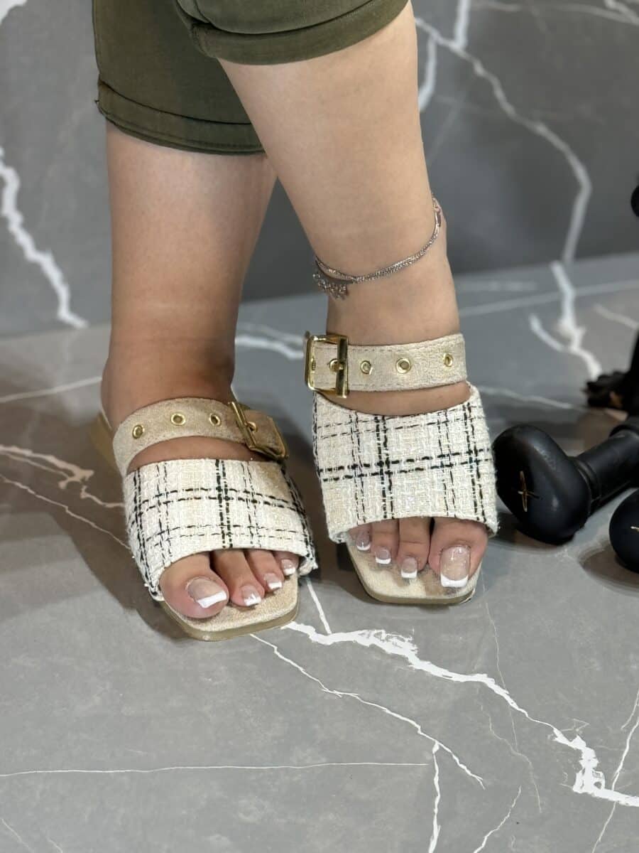 صندل مراکشی چهارخونه - Image 5