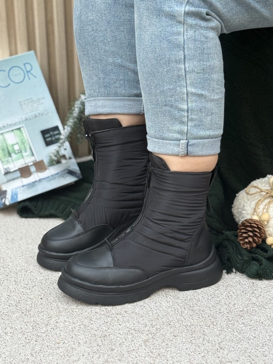 نیم بوت کاپشنی جلو زیپ - Image 14