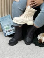 نیم بوت کاپشنی جلو زیپ - Image 8