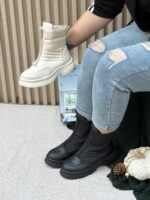 نیم بوت کاپشنی جلو زیپ