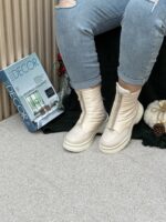 نیم بوت کاپشنی جلو زیپ - Image 4