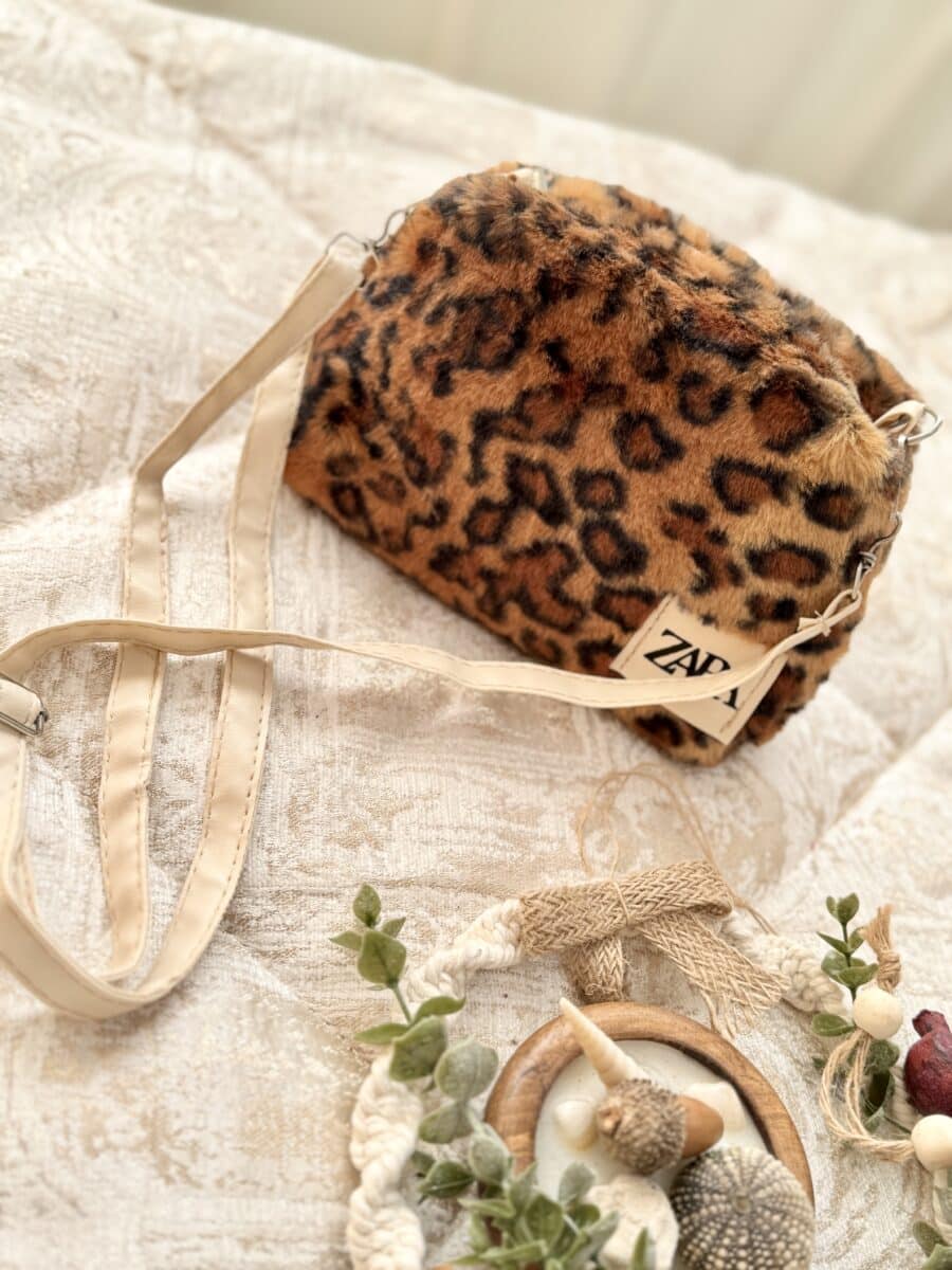 کیف خز طرح پلنگی کد:3003 - Image 3