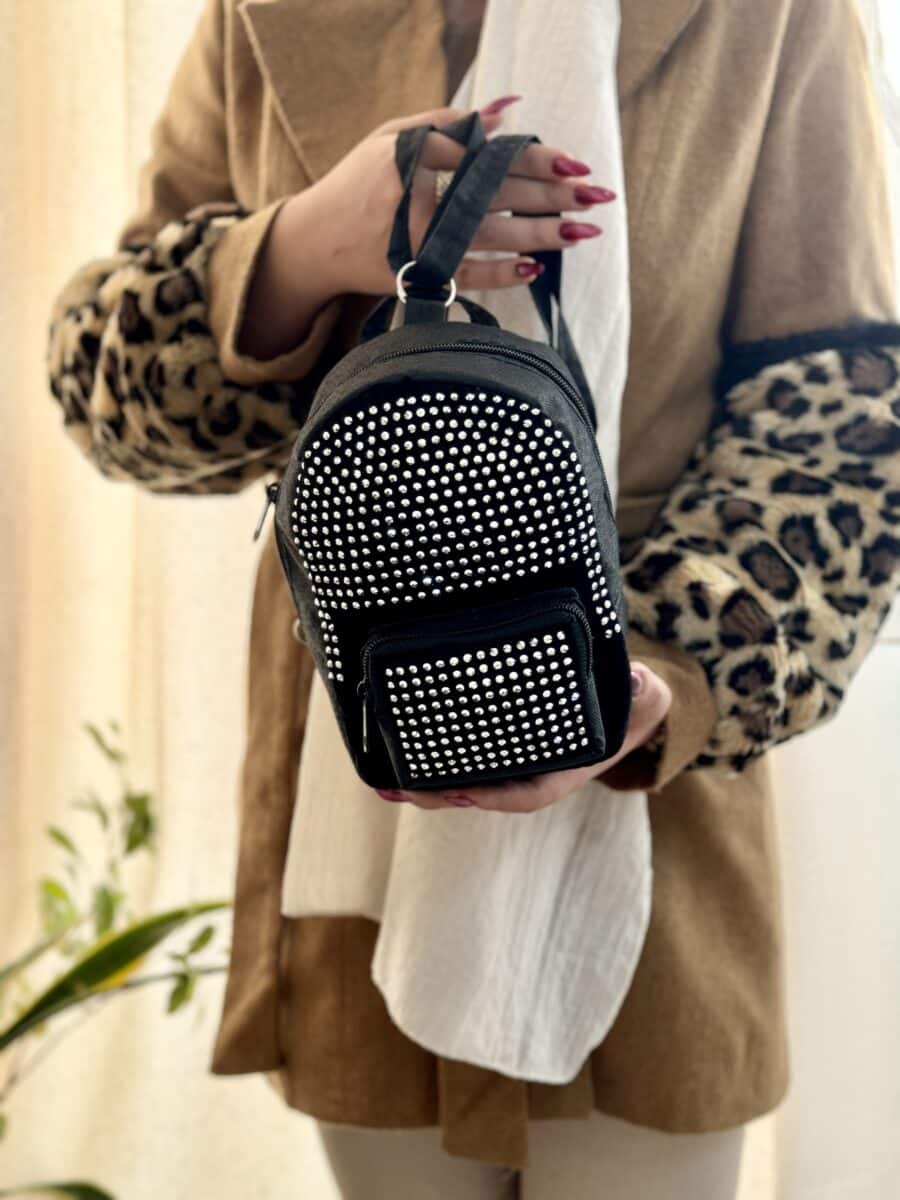 کیف کوله کوچک نگینی کد:3006 - Image 7