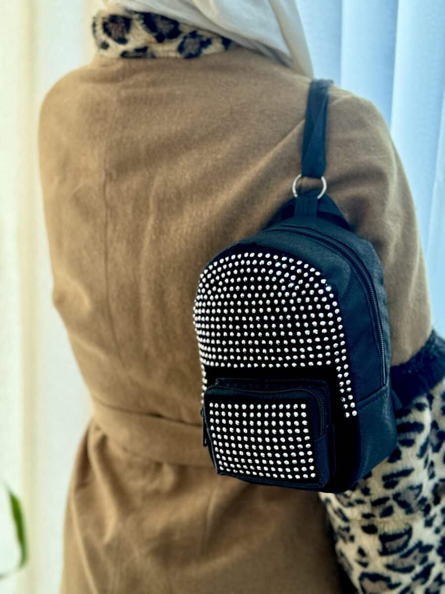 کیف کوله کوچک نگینی کد:3006 - Image 6