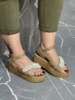 صندل کنفی مرواریدی