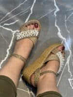 صندل کنفی مرواریدی - Image 5