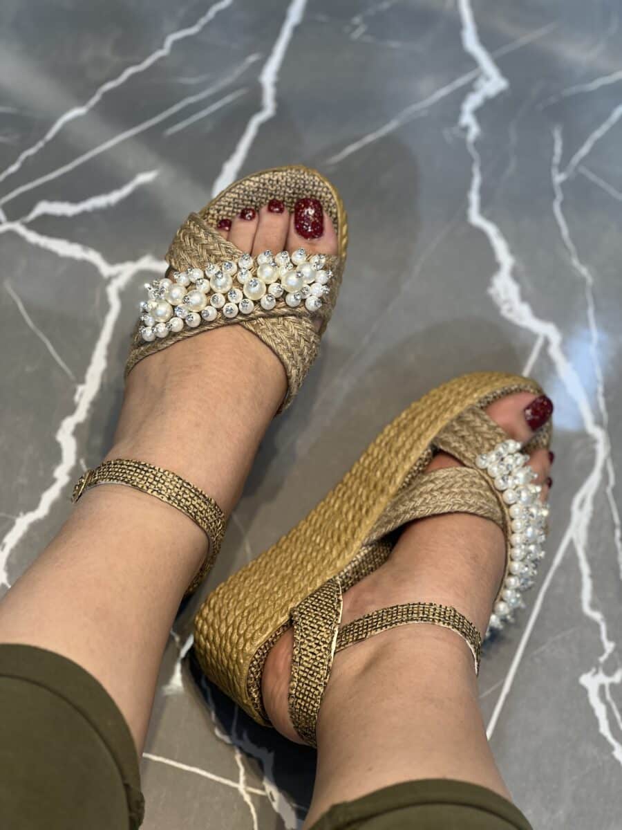 صندل کنفی مرواریدی - Image 5